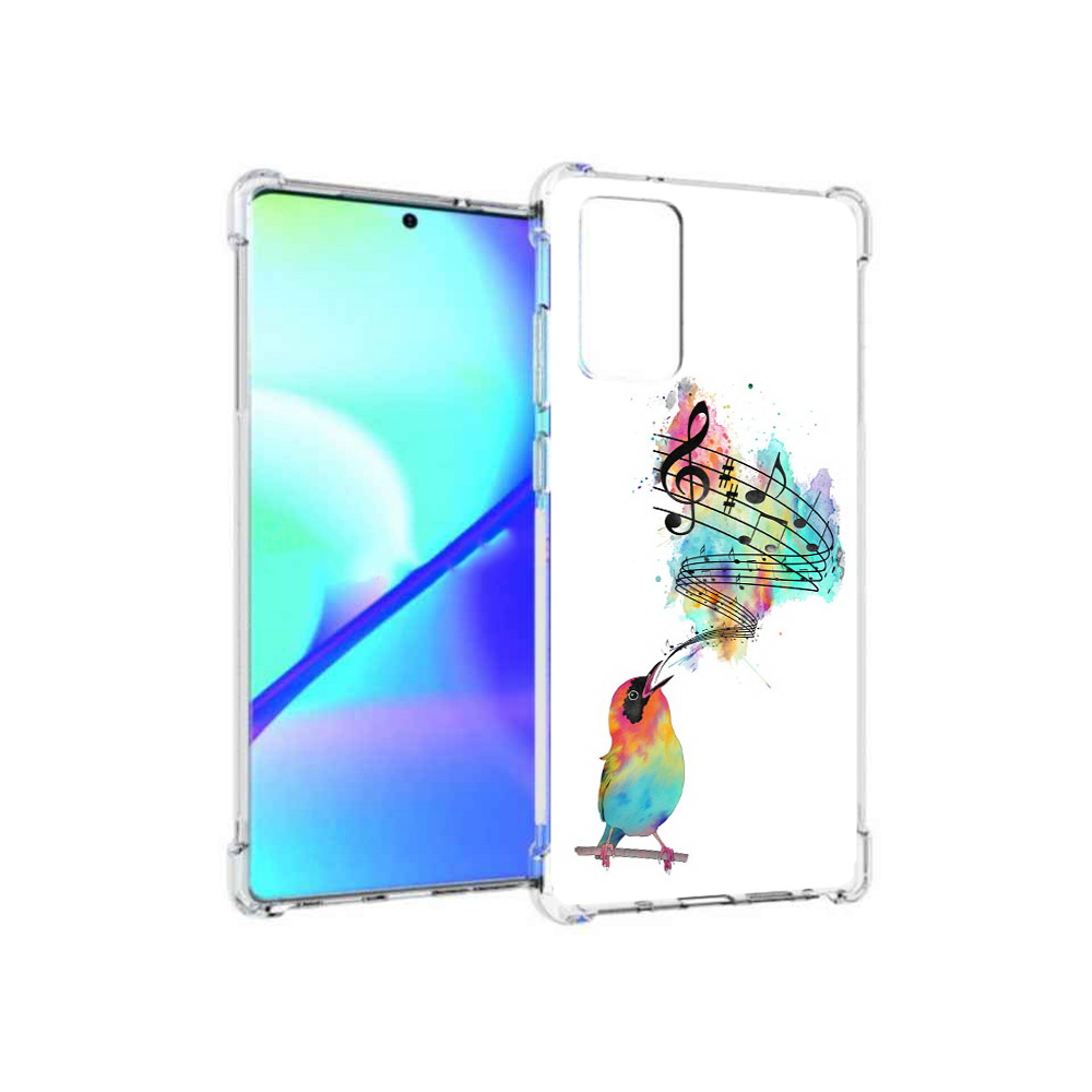 

Чехол MyPads Tocco для Samsung Galaxy Note 20 певчая птичка (PT152536.527.536), Прозрачный, Tocco