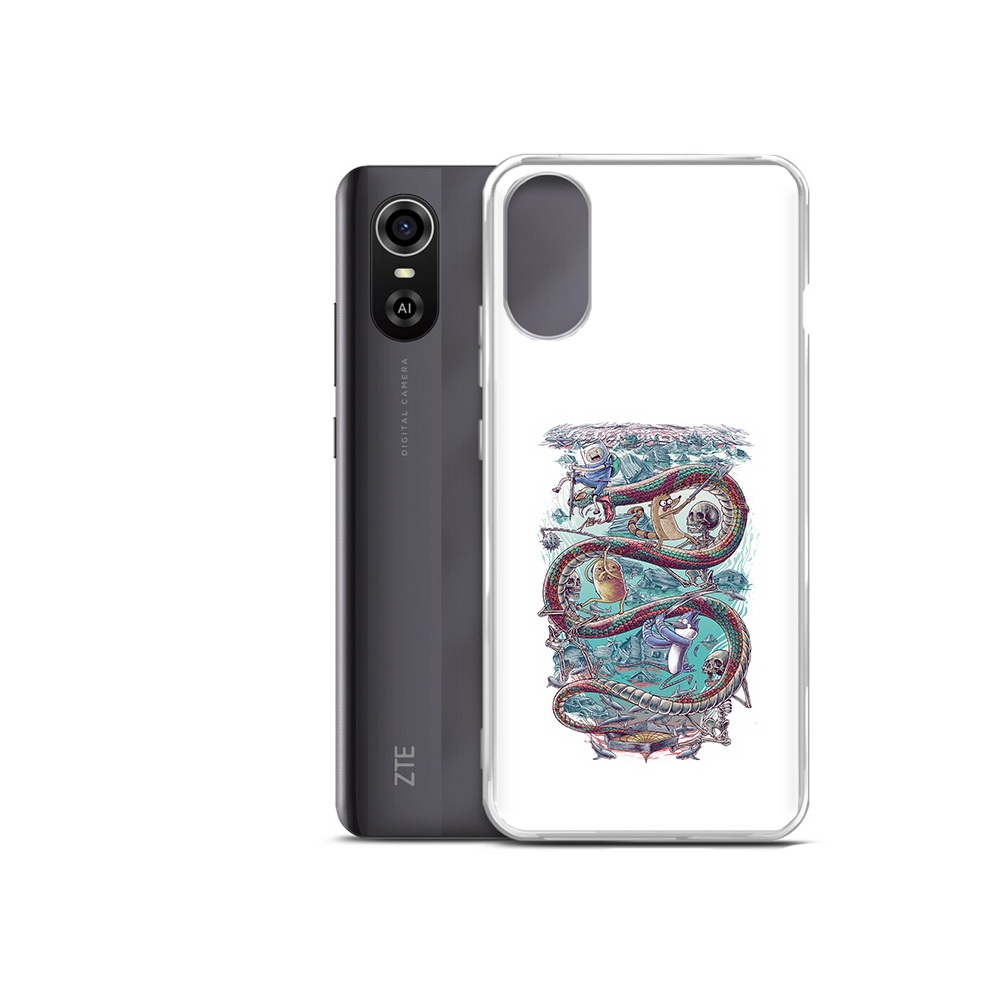 Чехол MyPads Tocco для ZTE Blade A31 Plus время приключений страшилка (PT226943.475.280)