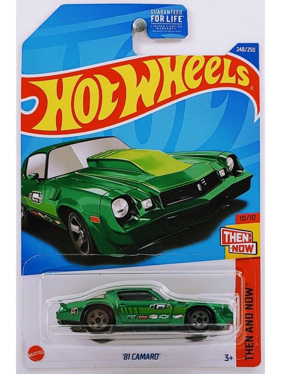 Машинка Hot Wheels легковая машина HCV81 металлическая 81 CAMARO зеленый машинка hot wheels marvel spiderman camaro z28 hdg78