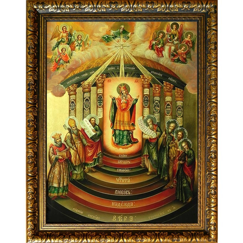 

София - Премудрость Божия (Киевская). Икона Пресвятой Богородицы на холсте.