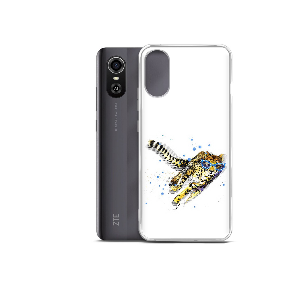 

Чехол MyPads Tocco для ZTE Blade A31 Plus гепард в очках (PT226943.475.287), Прозрачный, Tocco