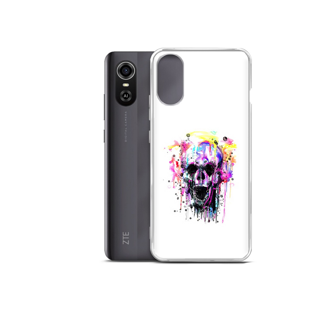 

Чехол MyPads Tocco для ZTE Blade A31 Plus граффити череп (PT226943.475.298), Прозрачный, Tocco