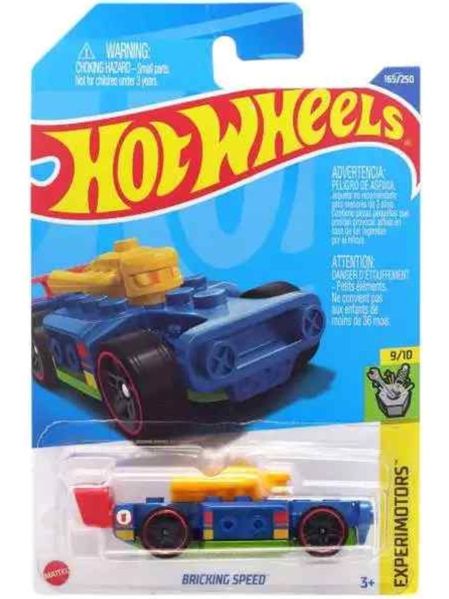 Машинка Hot Wheels багги HCX30 металлическая BRICKING SPEED синий машинка hot wheels катер hkj22 металлическая h2go белый синий красный