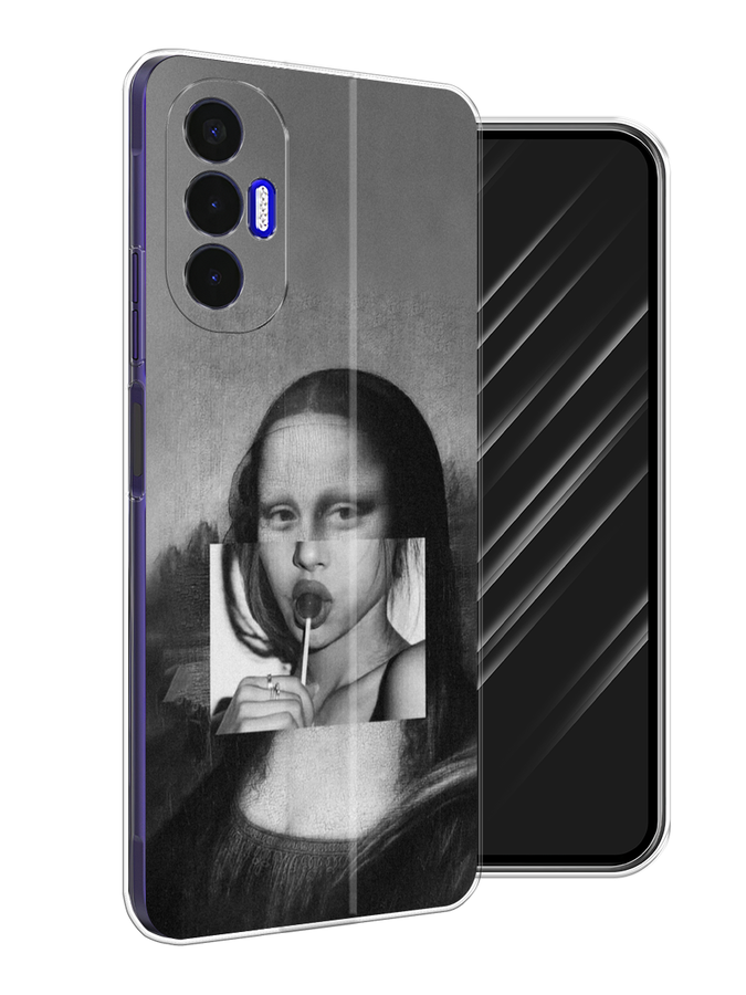 

Чехол Awog на Tecno Pova 3 "Mona Lisa sucking lollipop", Разноцветный, 301550-9