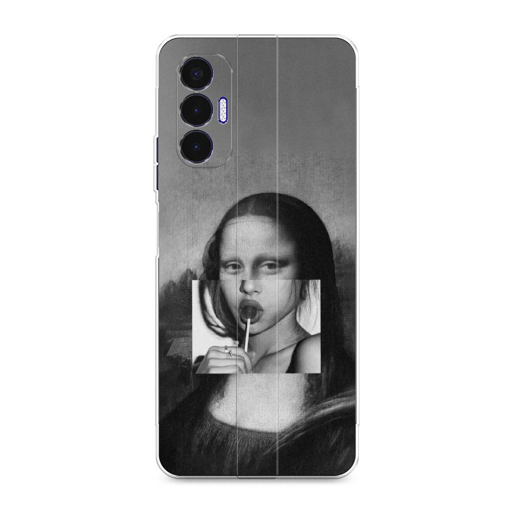 Чехол Awog на Tecno Pova 3 Mona Lisa sucking lollipop