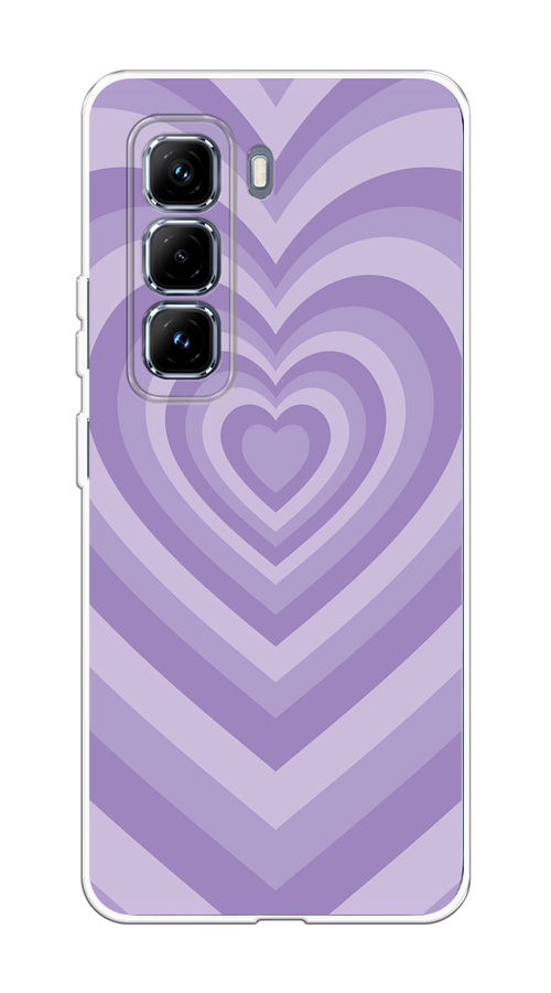 

Чехол на Infinix Hot 50 Pro Plus Violet heart latte, Фиолетовый, 3107050-1