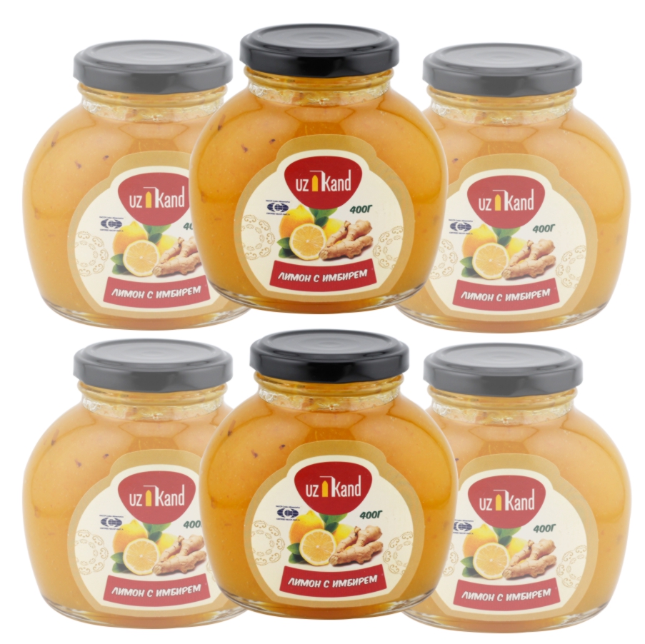 

Варенье ECOFOOD с лимоном и имбирем, 6 шт х 400 г