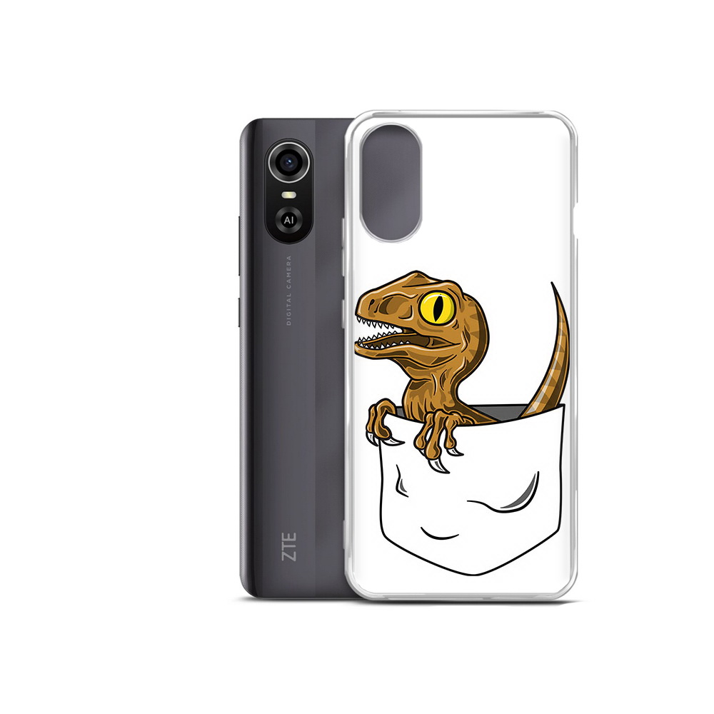 

Чехол MyPads Tocco для ZTE Blade A31 Plus динозавр в кармане (PT226943.475.327), Прозрачный, Tocco