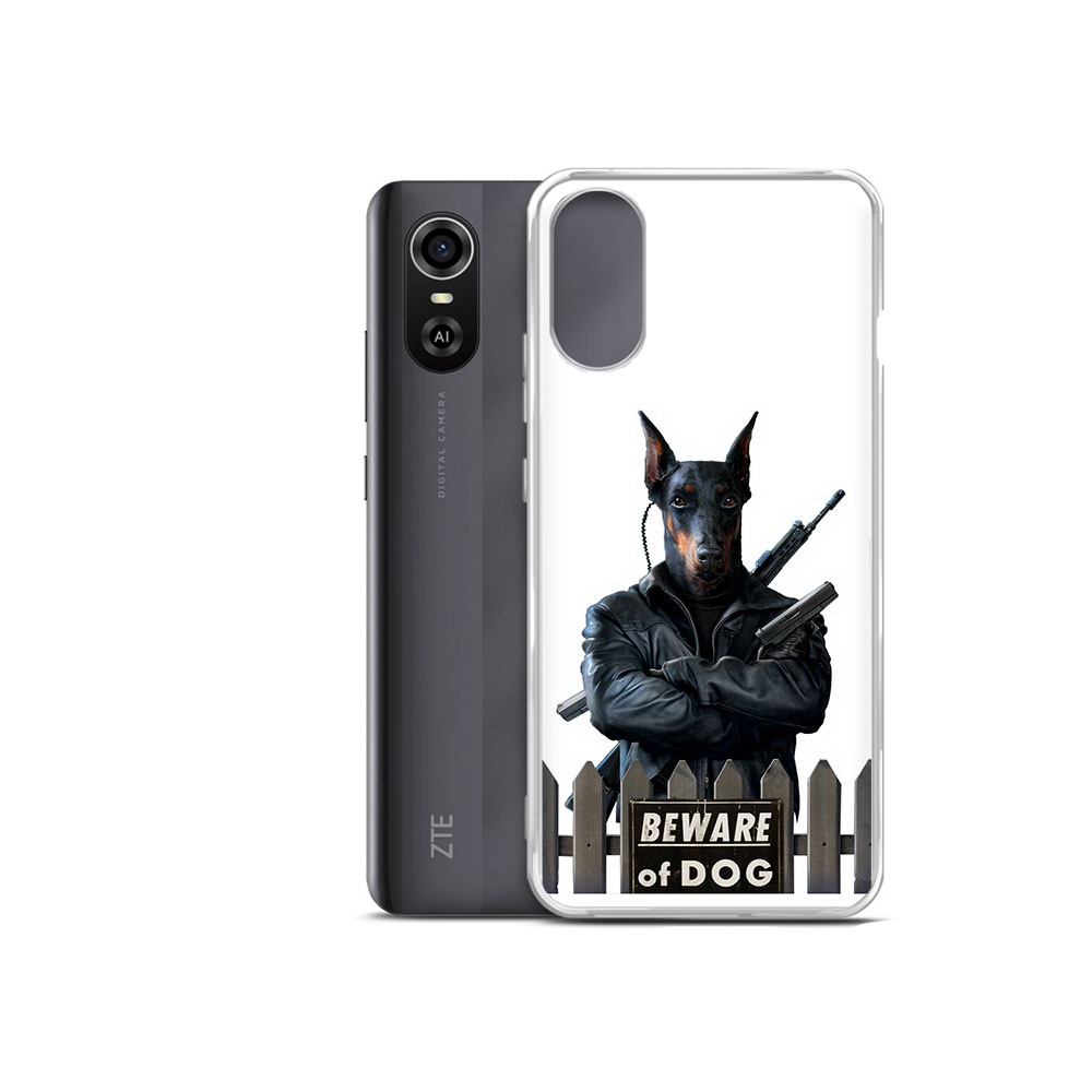

Чехол MyPads Tocco для ZTE Blade A31 Plus доберман (PT226943.475.332), Прозрачный, Tocco
