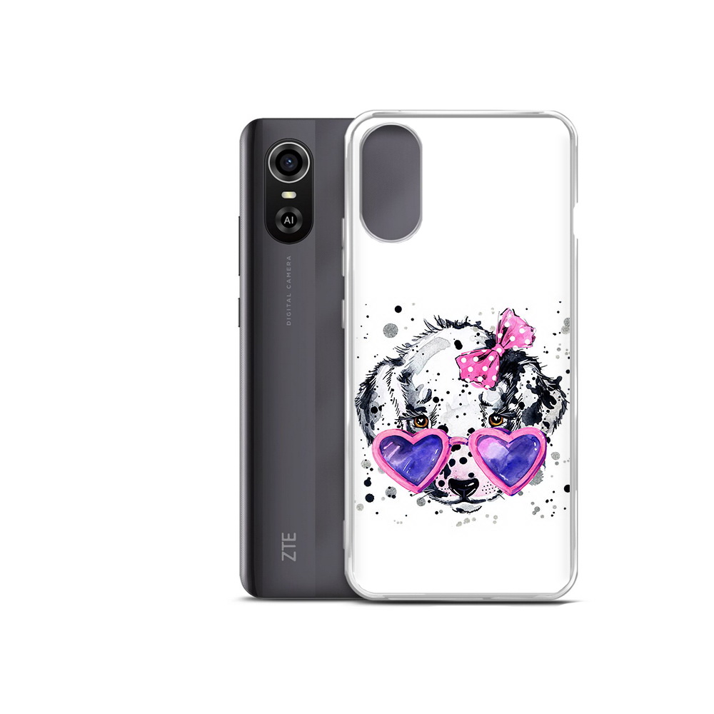 

Чехол MyPads Tocco для ZTE Blade A31 Plus долматинец в очках (PT226943.475.337), Прозрачный, Tocco
