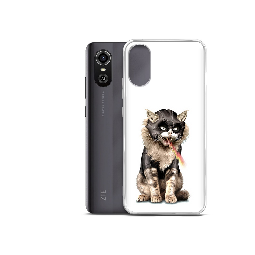 Чехол MyPads Tocco для ZTE Blade A31 Plus дьяволский кот (PT226943.475.341)
