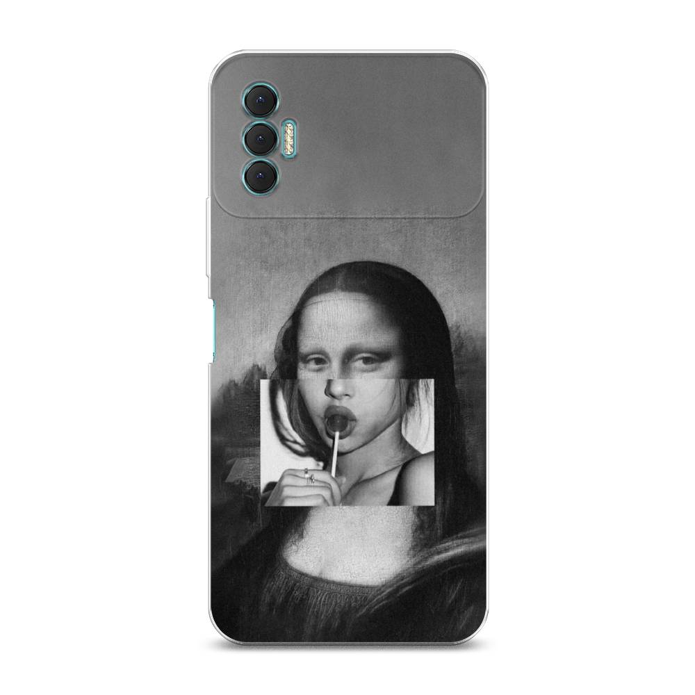 

Чехол Awog на Tecno Spark 8P "Mona Lisa sucking lollipop", Разноцветный, 301450-9