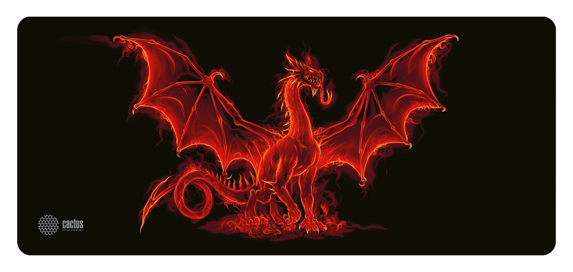 

Коврик для мыши Cactus Dragon CS-MP-PRO07XXL, 40x90 см, черный, Dragon