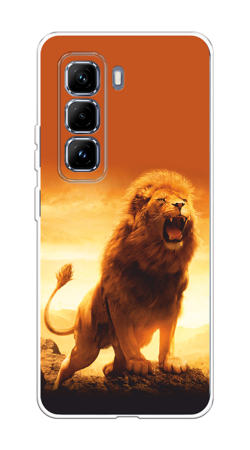 

Чехол на Infinix Hot 50 Pro Plus Львиный рык, Коричневый;желтый;оранжевый, 3107050-1