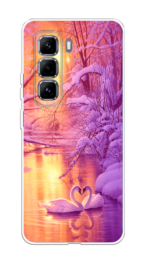 

Чехол на Infinix Hot 50 Pro Plus Зима 1, Фиолетовый;желтый, 3107050-1