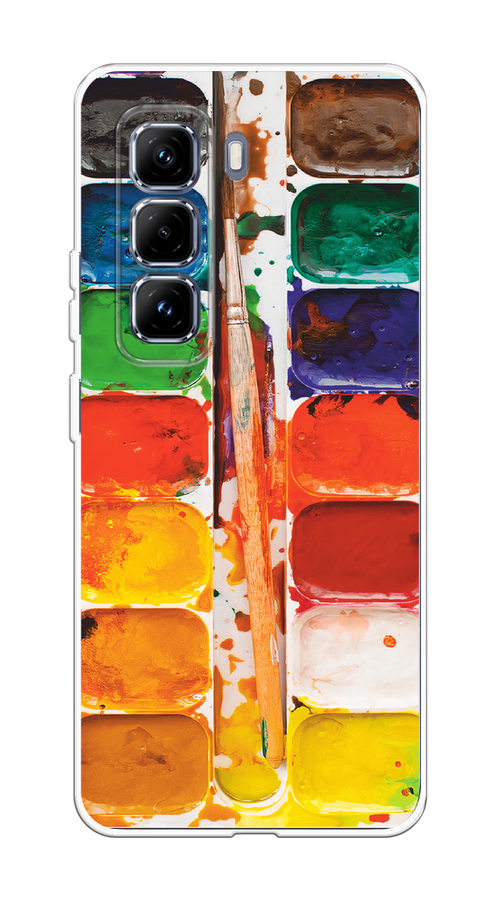

Чехол на Infinix Hot 50 Pro Plus Акварель, Красный;желтый;синий, 3107050-1