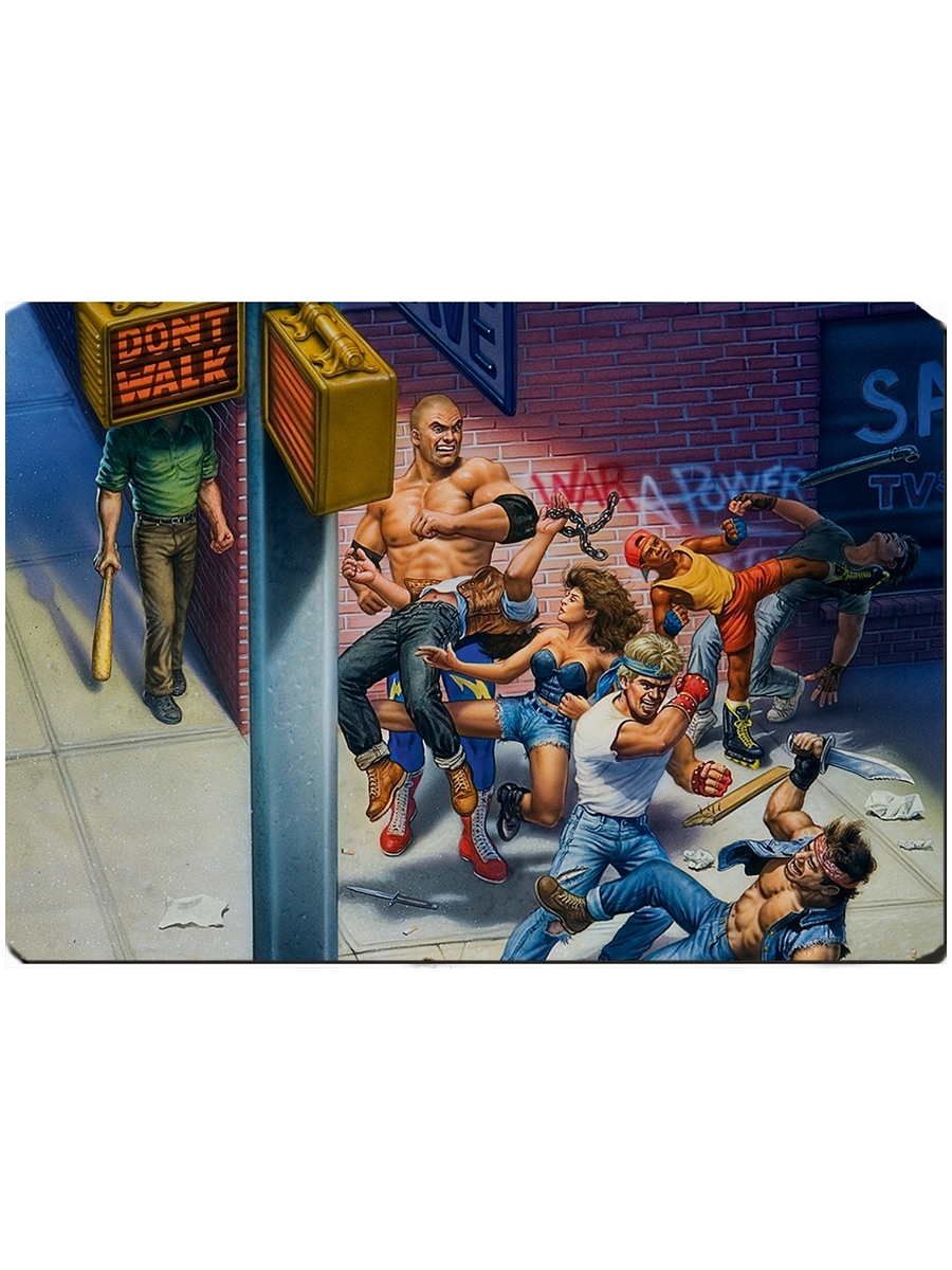 фото Коврик для мыши на тему компьютерная игра streets of rage drabs