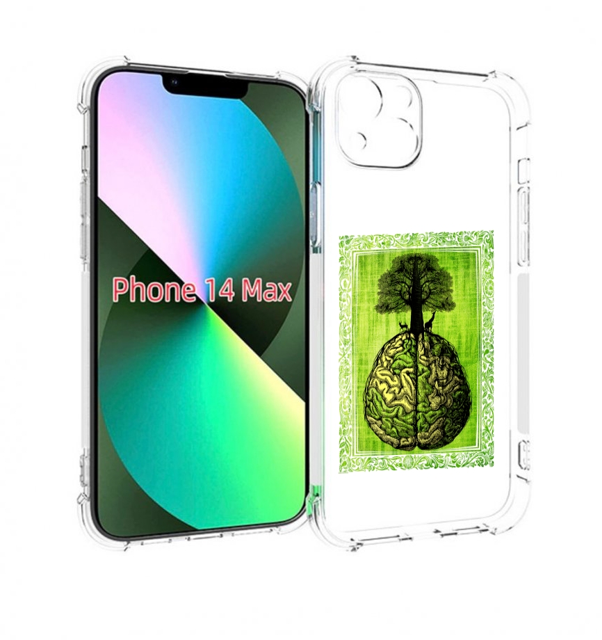 

Чехол MyPads абстракция здоровый мозг для iPhone 14 Plus (6.7), Прозрачный, Tocco