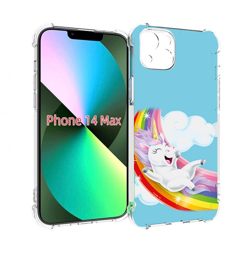 

Чехол MyPads единорог-на-радуге для iPhone 14 Plus (6.7), Прозрачный, Tocco