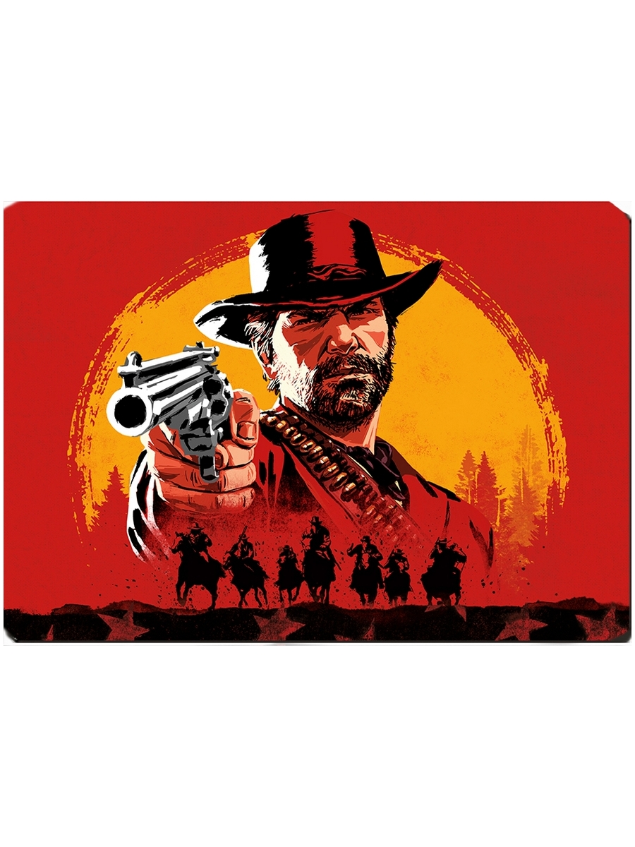 фото Коврик для мыши на тему компьютерная игра red dead redemption drabs