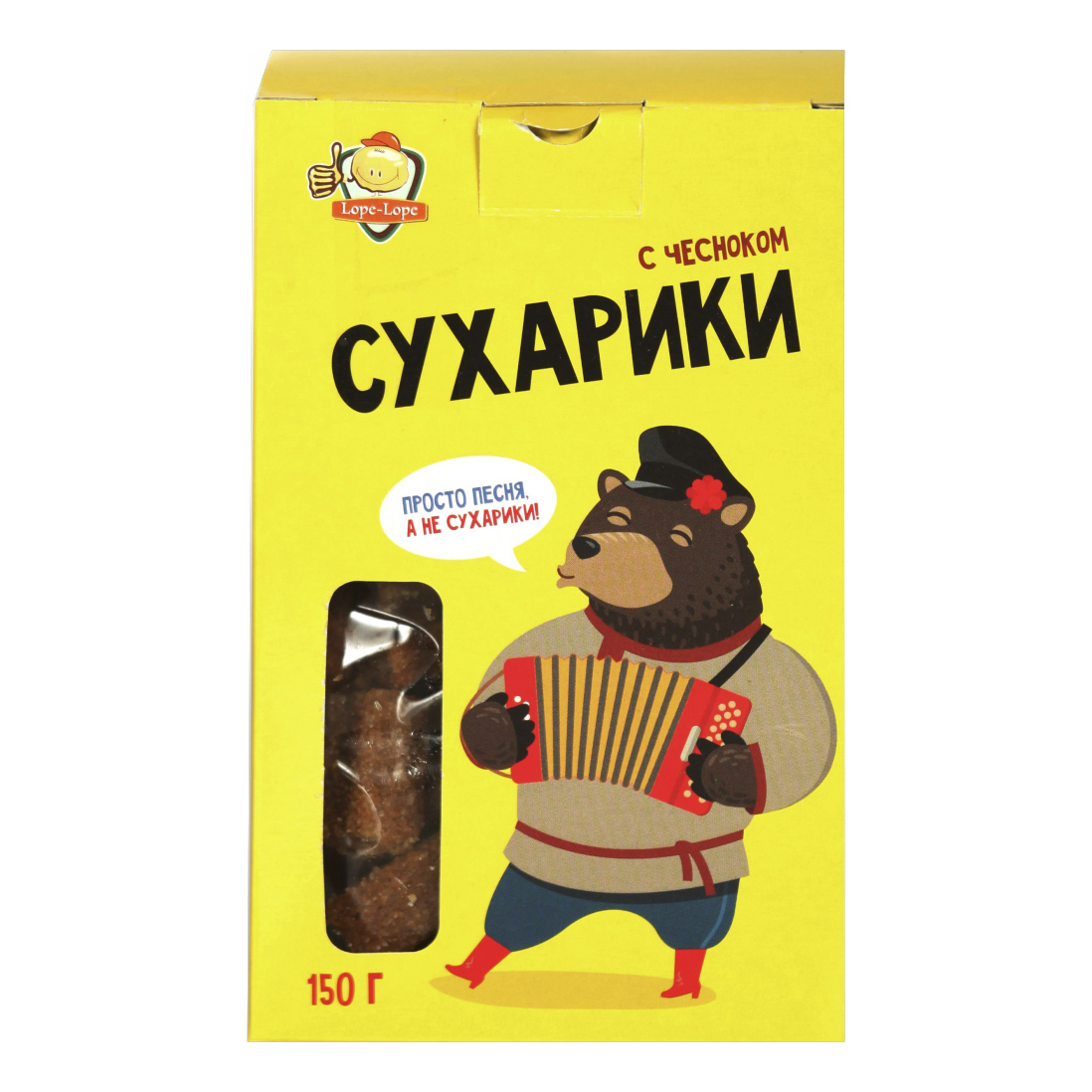 

Сухарики ржано-пшеничные Lope-Lope с чесноком 150 г