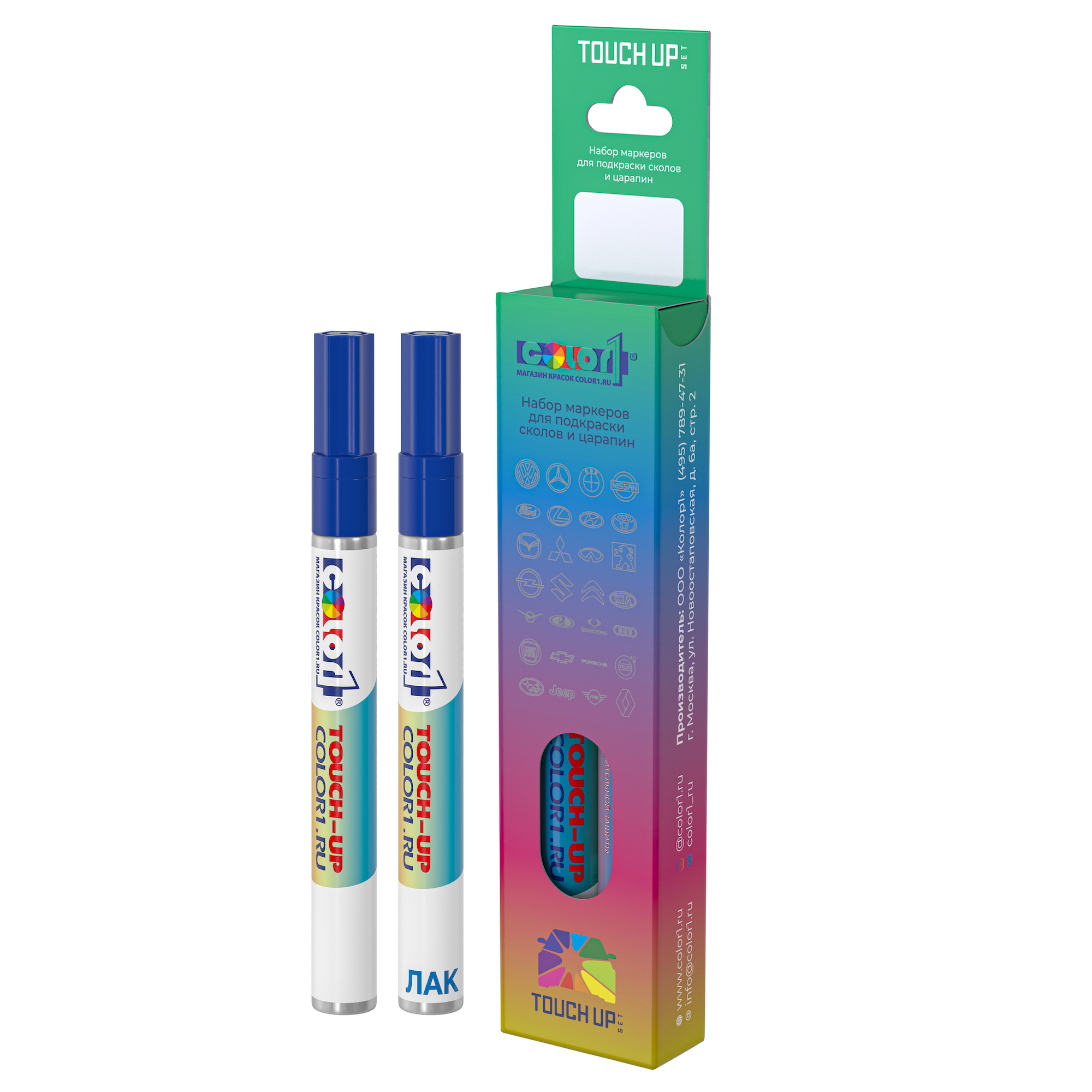 

Маркер с краской COLOR1 для BMW, цвет AB - AQUA, Прозрачный, BMWABAQUAMRK-1