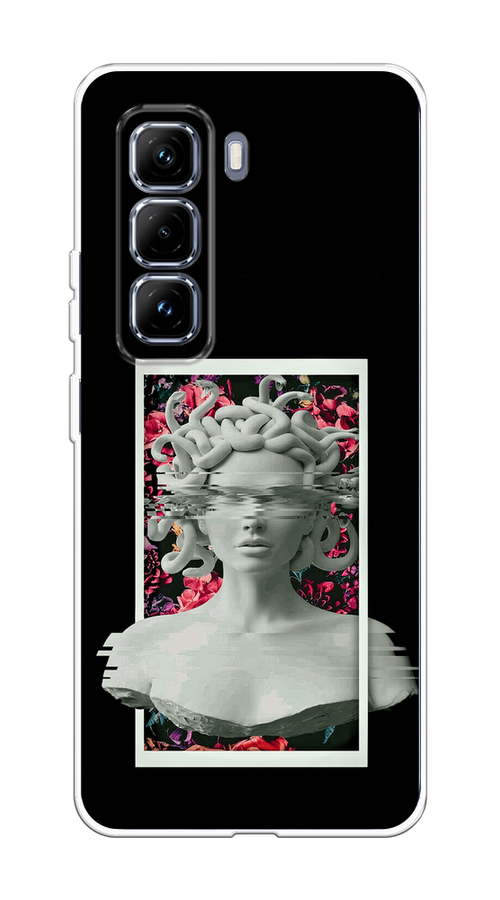 

Чехол на Infinix Hot 50 Pro Plus Web Punk Медуза Горгона, Черный;серый, 3107050-1