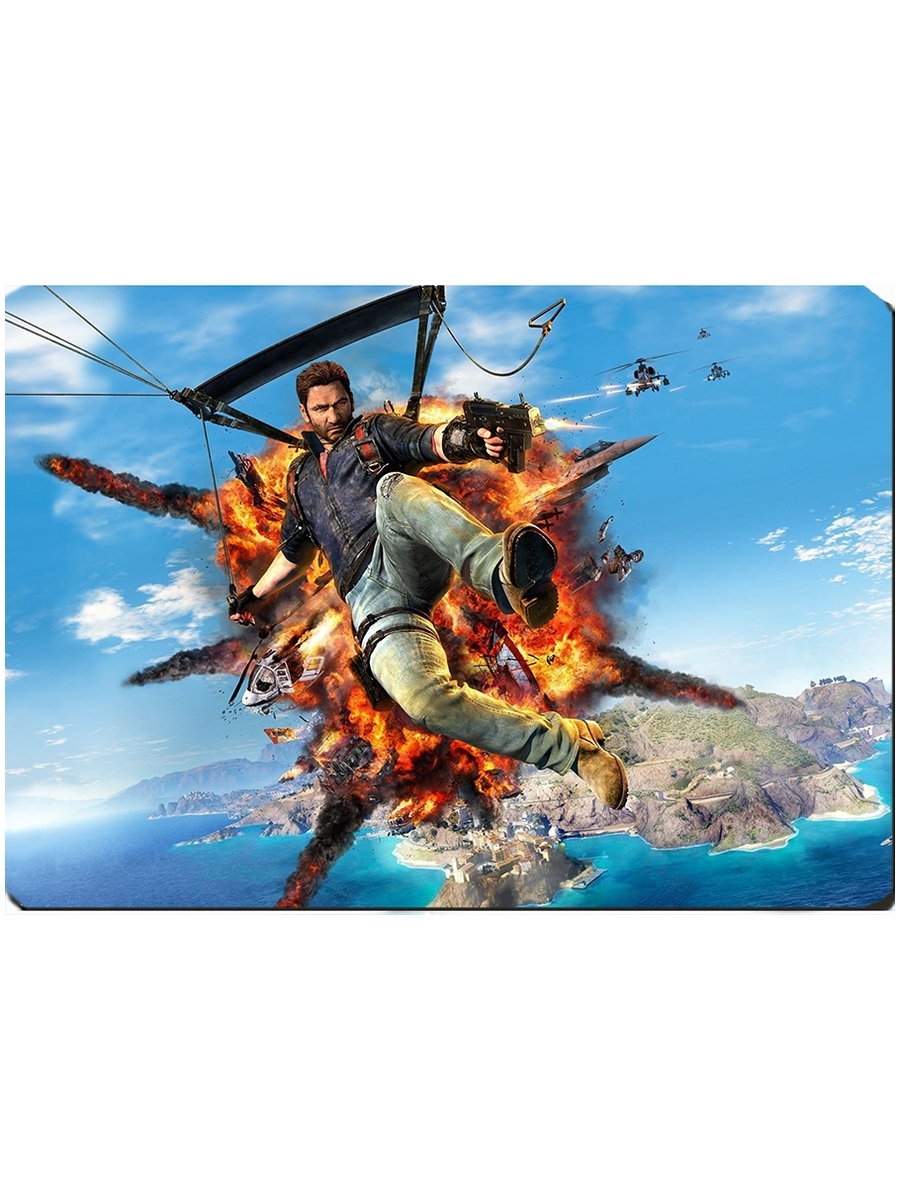 фото Коврик для мыши на тему компьютерная игра just cause drabs