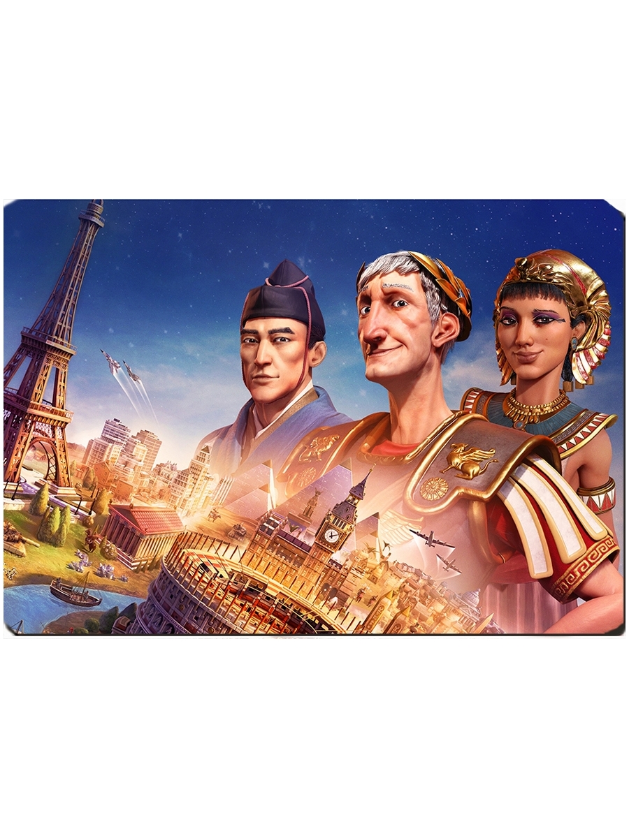 фото Коврик для мыши на тему компьютерная игра civilization drabs