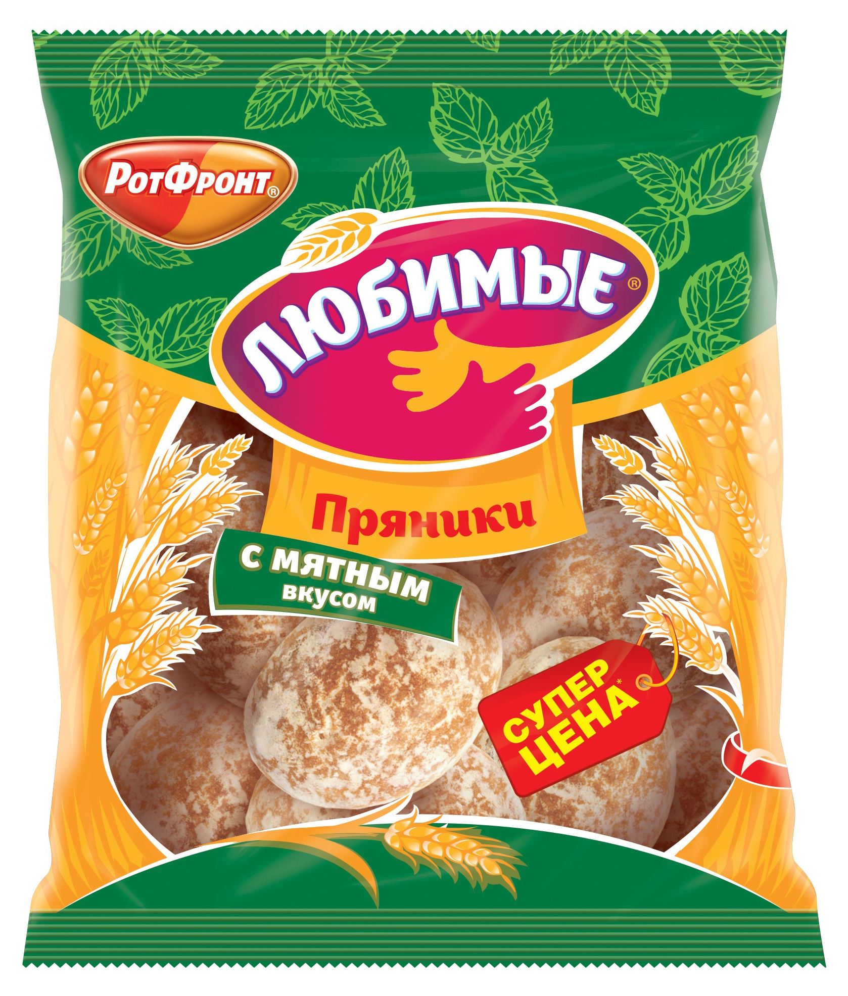 фото Пряники ротфронт любимые с мятным вкусом 400 г nobrand