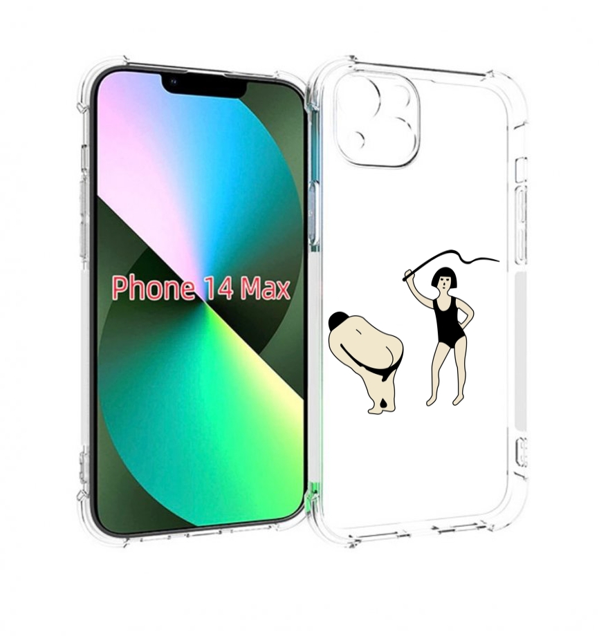 

Чехол MyPads женщина-наказывает для iPhone 14 Plus (6.7), Прозрачный, Tocco