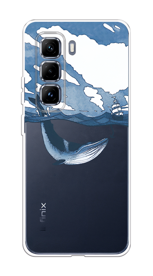 

Чехол на Infinix Hot 50 Pro Plus Большой кит, Синий, 3107050-1
