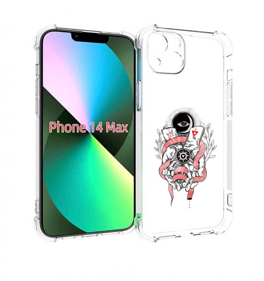 

Чехол MyPads абстрация связанные руки для iPhone 14 Plus (6.7), Прозрачный, Tocco