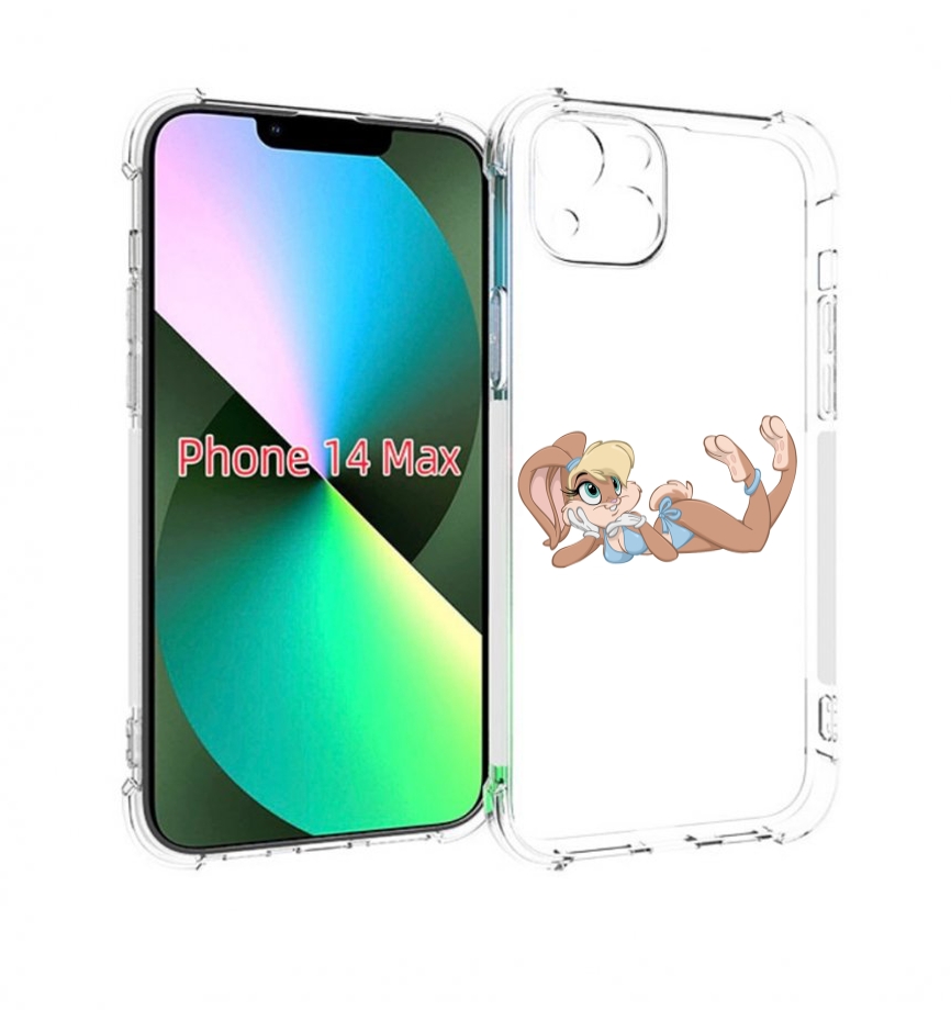 

Чехол MyPads зайка-в-купальнике для iPhone 14 Plus (6.7), Прозрачный, Tocco