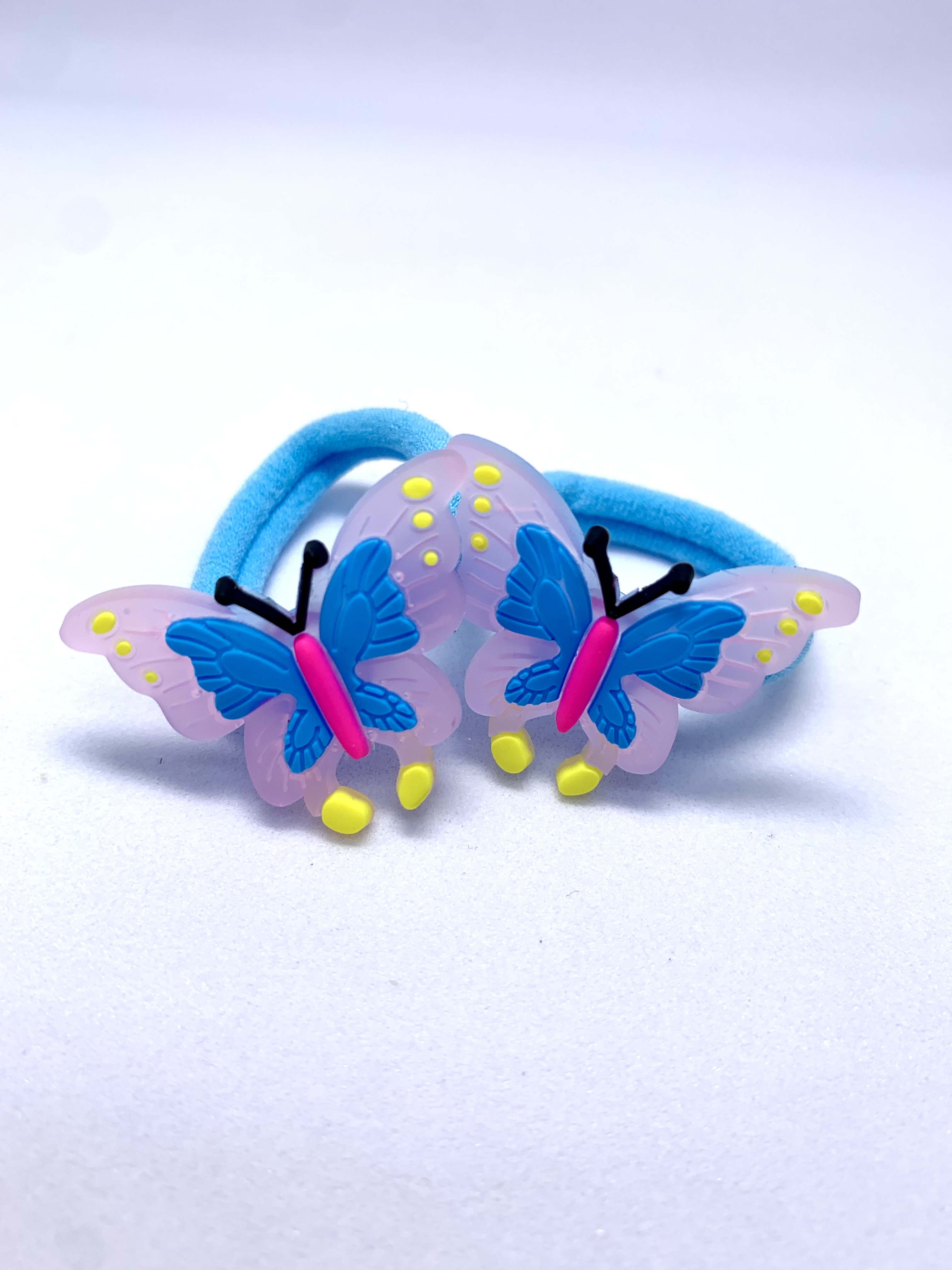 Детские резини 33-Резинки для волос Бабочки - Острокрылые, 4884FC68, голубой