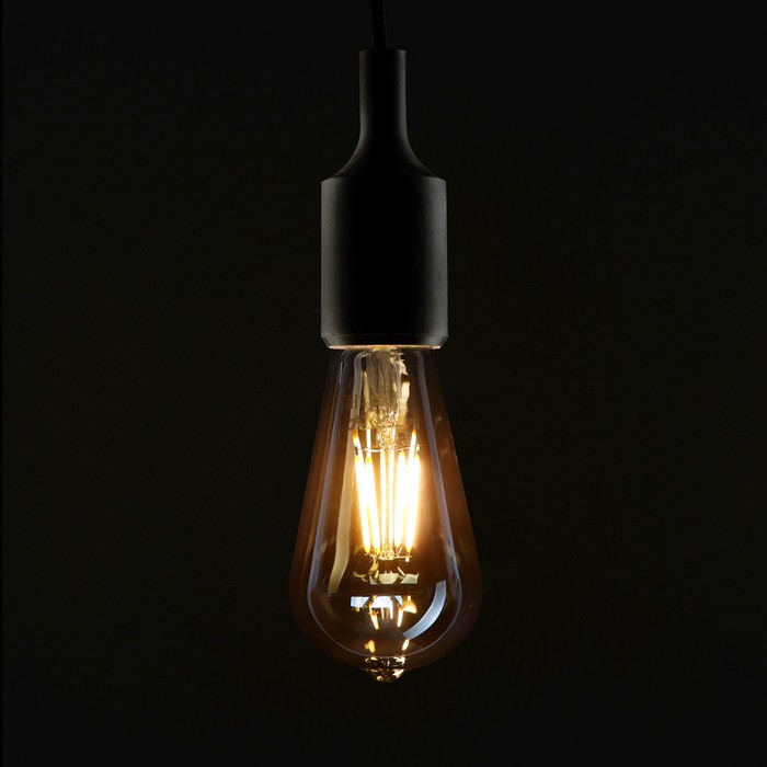 фото Лампа светодиодная rev led filament vintage, st64, e27, 7 вт, 2700 k, теплый свет