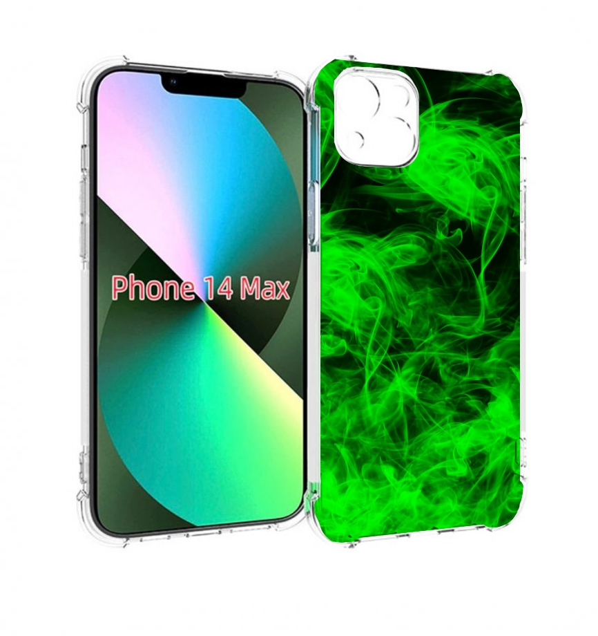 

Чехол MyPads зеленый-дымок для iPhone 14 Plus (6.7), Прозрачный, Tocco