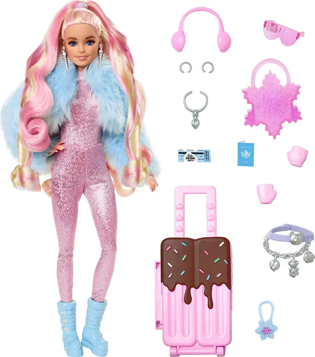 

Кукла Барби Экстра Снег - Barbie Extra Fly Snow-Themed Travel Doll, HPB16