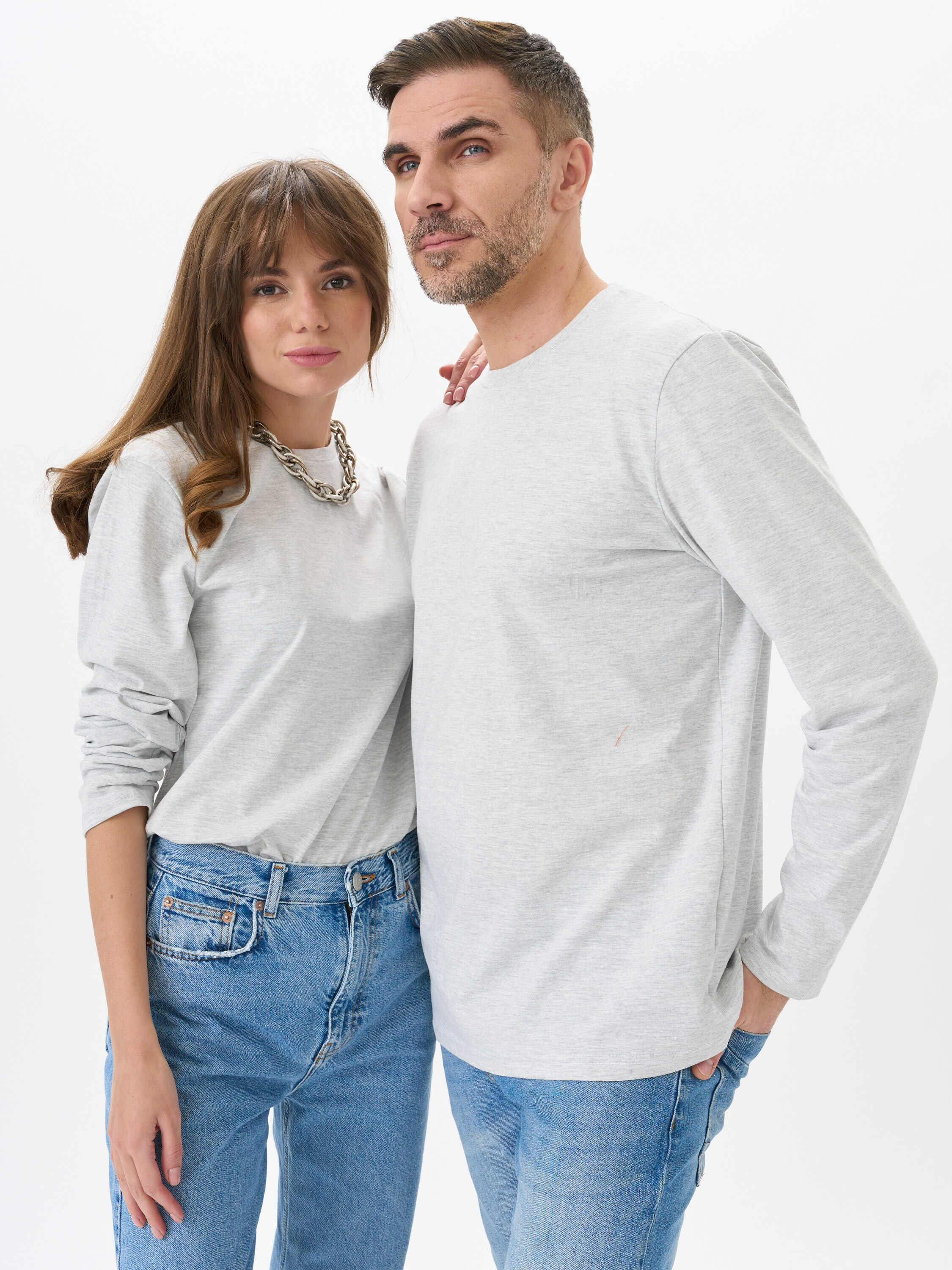 

Лонгслив унисекс Uzcotton UZ-M-L серый 42-44\XS, UZ-M-L
