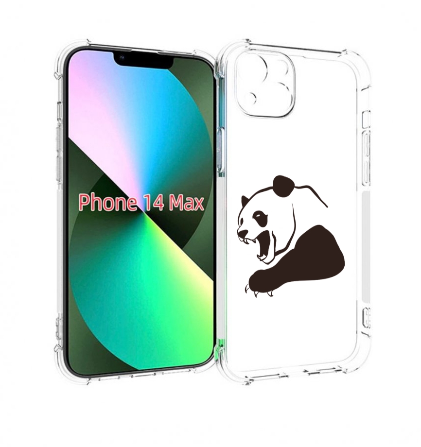 

Чехол MyPads злая-панда для iPhone 14 Plus (6.7), Прозрачный, Tocco