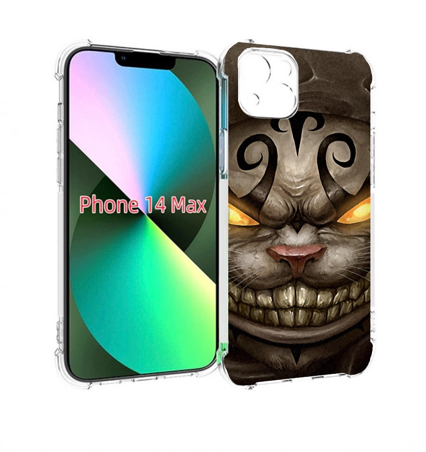 

Чехол MyPads злой котик с желтыми глазами для iPhone 14 Plus (6.7), Прозрачный, Tocco
