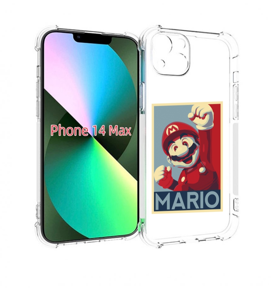 

Чехол MyPads злой марио для iPhone 14 Plus (6.7), Прозрачный, Tocco