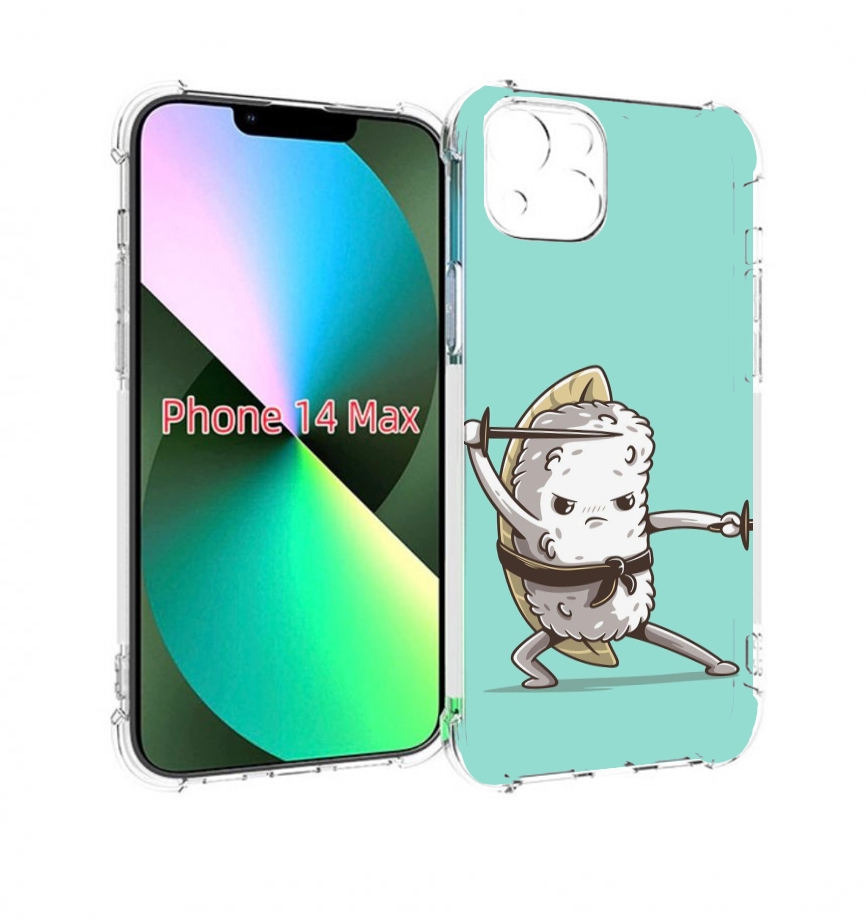 

Чехол MyPads злой суши детский для iPhone 14 Plus (6.7), Прозрачный, Tocco