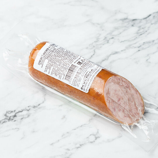 

Колбаса ВкусВилл Сервелат с индейкой и говядиной 300 г