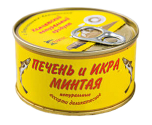 

Ассорти Камчаттралфлот Печень и икра минтая 185 г