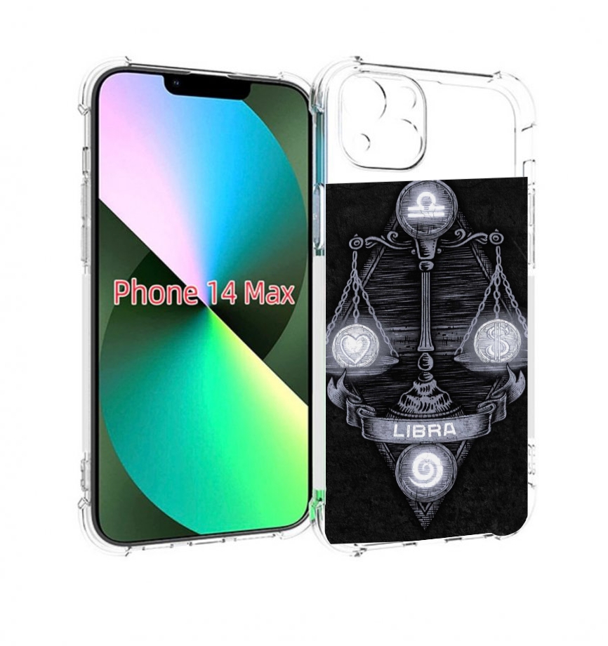 

Чехол MyPads знак зодиака весы 2 для iPhone 14 Plus (6.7), Прозрачный, Tocco