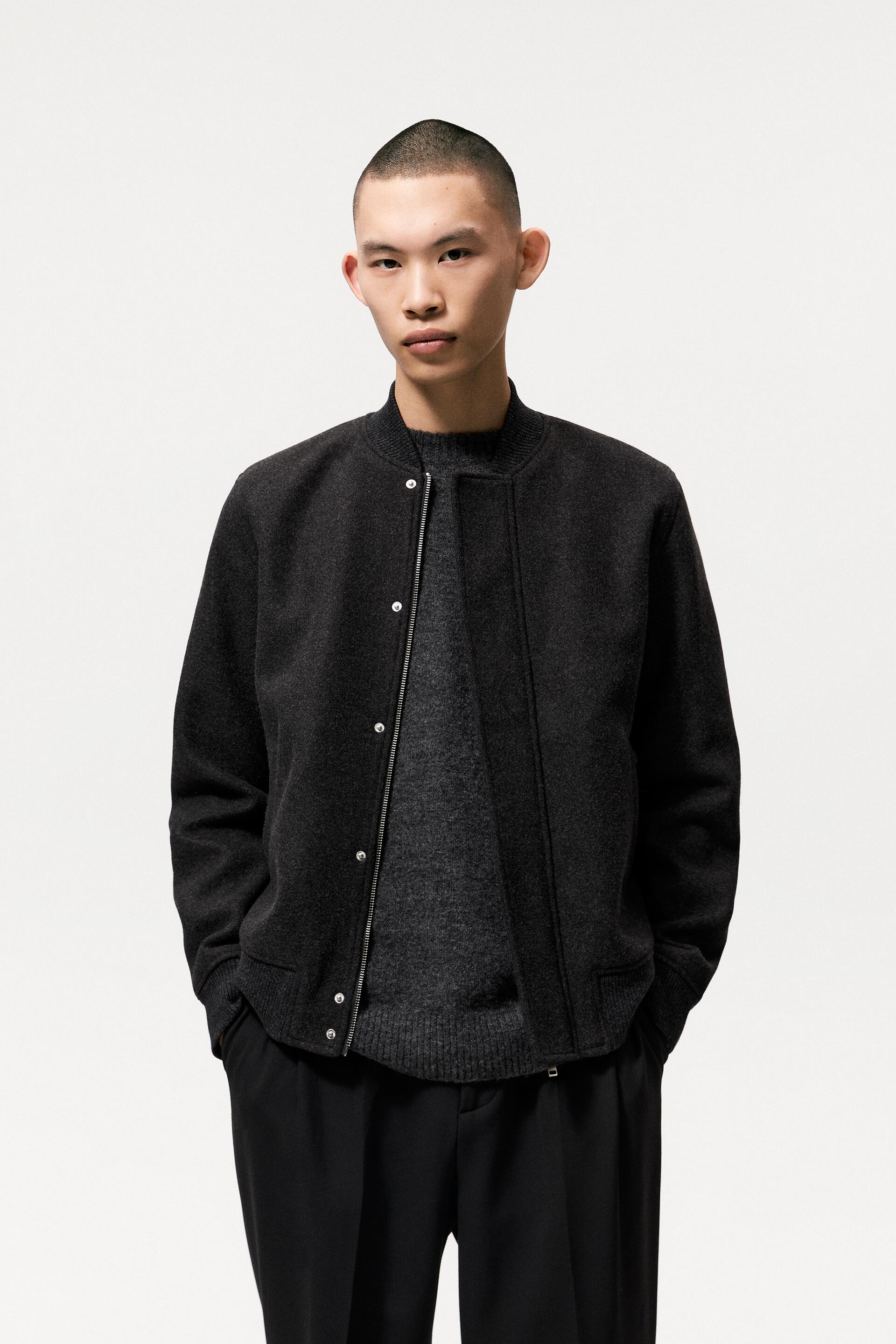 

Бомбер мужской ZARA 08288473 черный S, 08288473