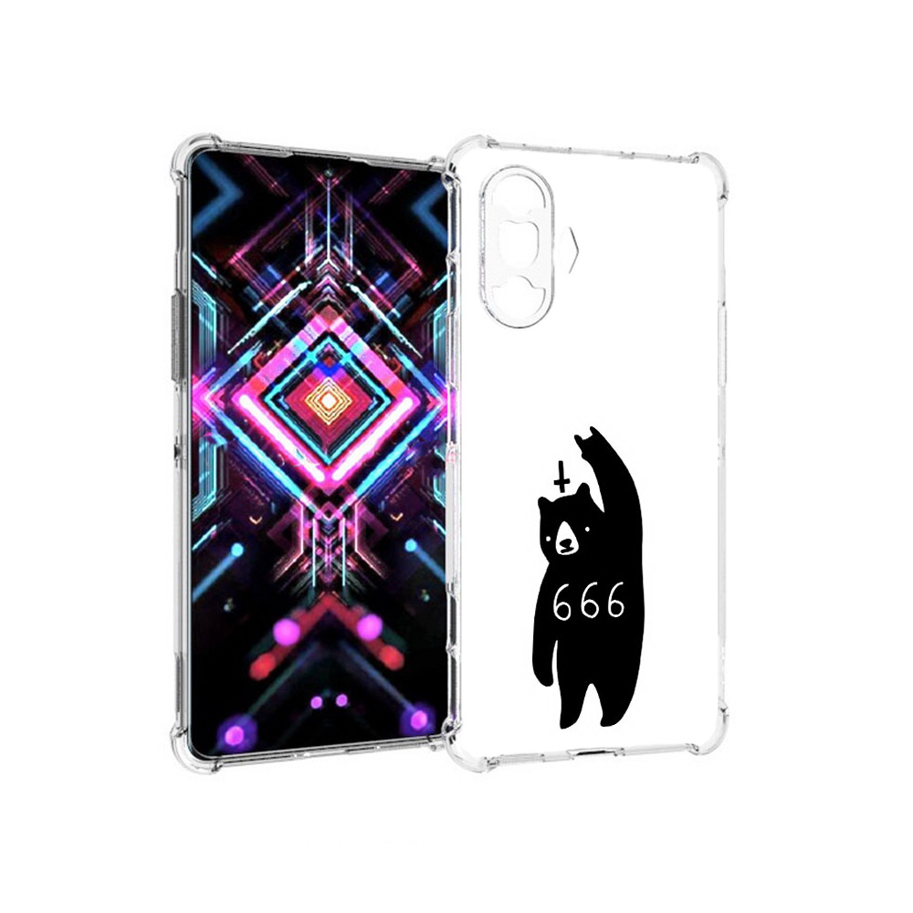 

Чехол MyPads Tocco для Xiaomi Poco F3 GT медведь 666 (PT172450.277.462), Прозрачный, Tocco