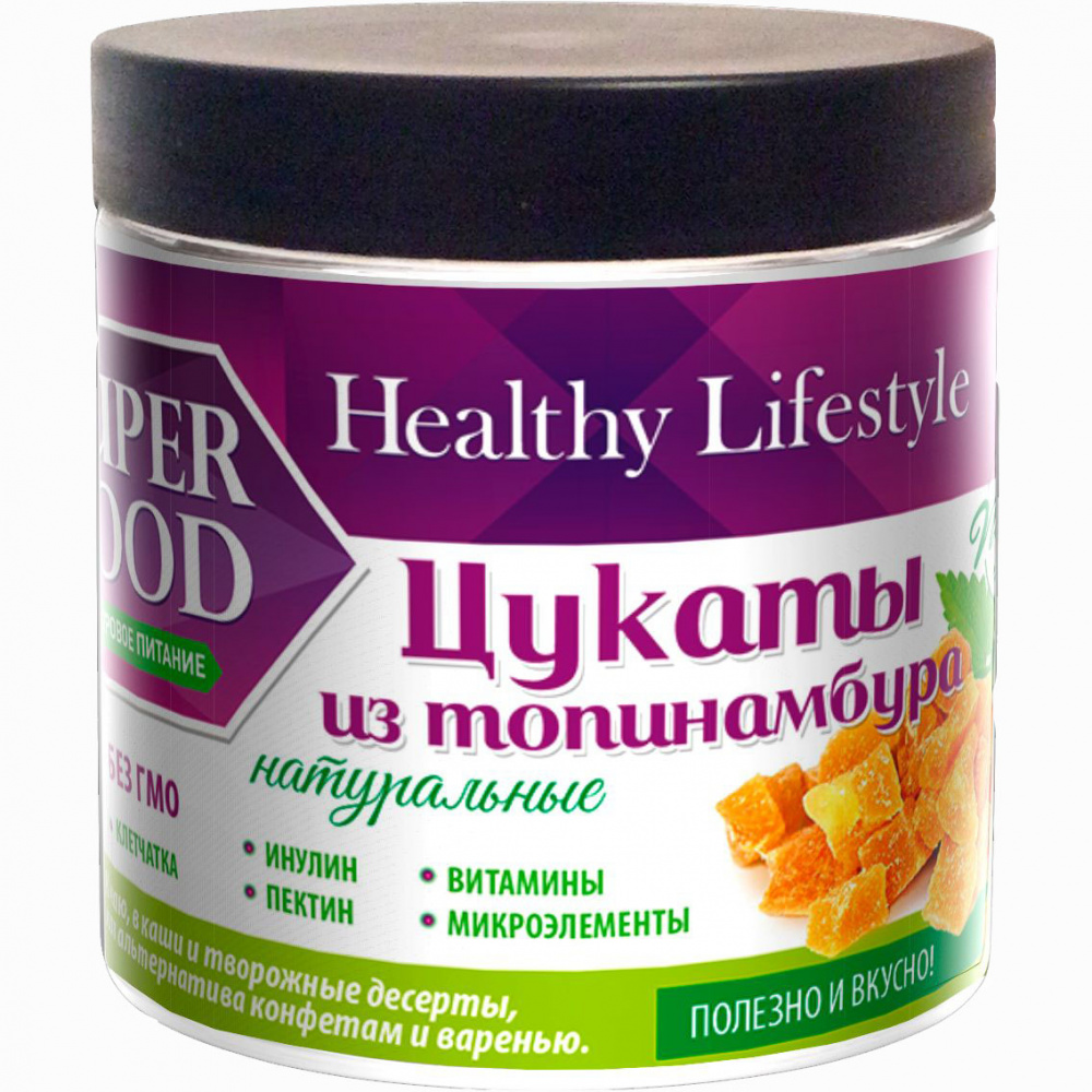 

Цукаты Healthy Lifestyle "Из топинамбура", кусочки, натуральные, 300 г