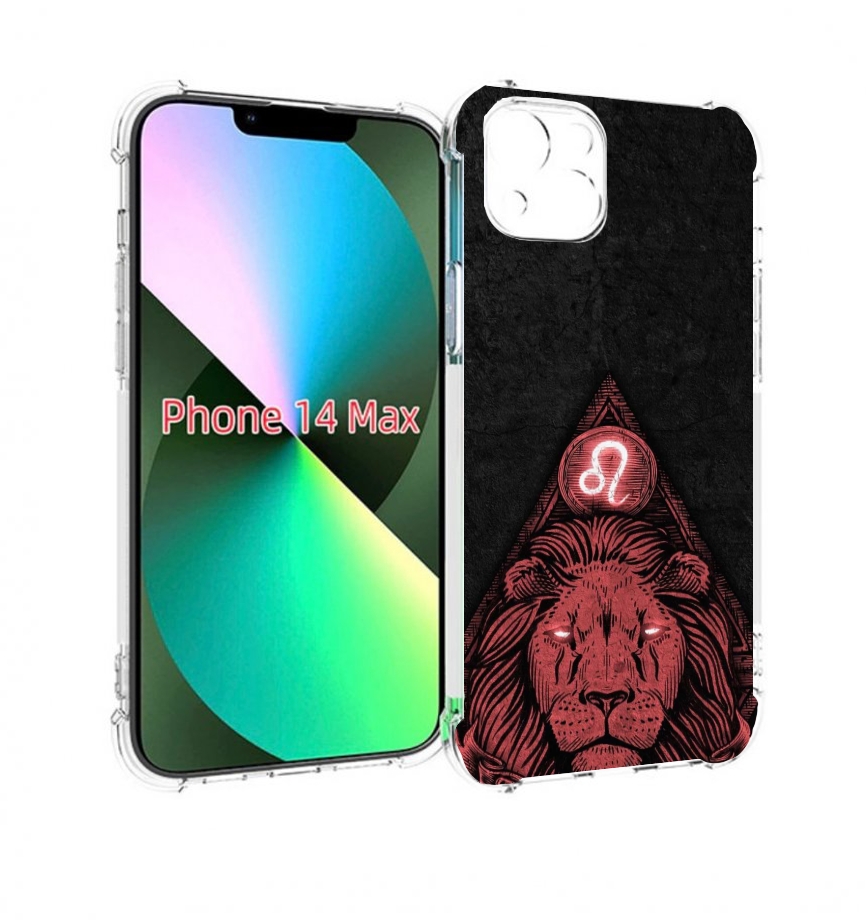 

Чехол MyPads знак зодиака лев 4 для iPhone 14 Plus (6.7), Прозрачный, Tocco